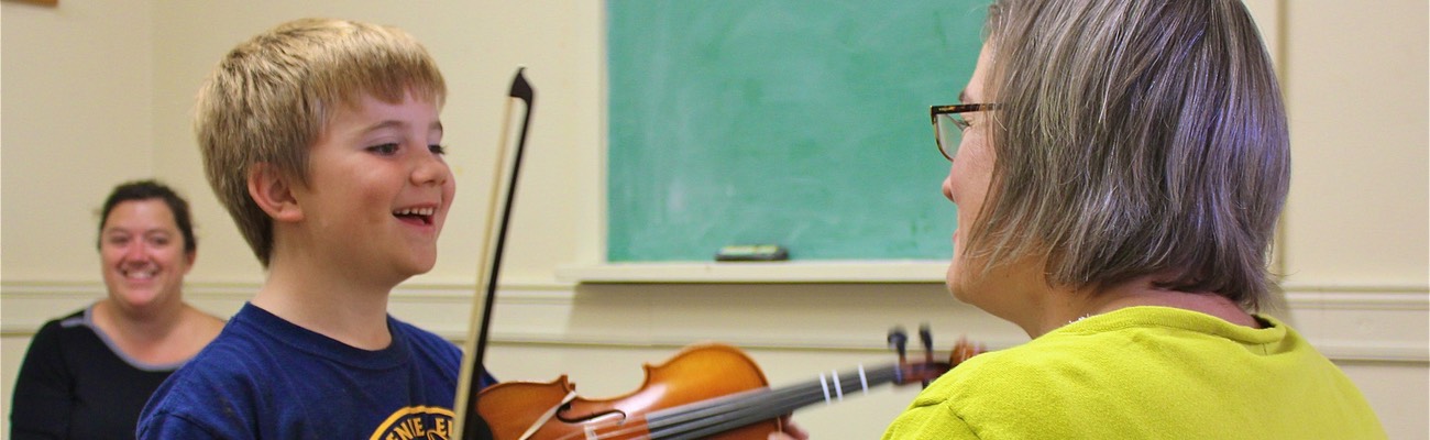 Suzuki violin class - Portland Conservatory of Music